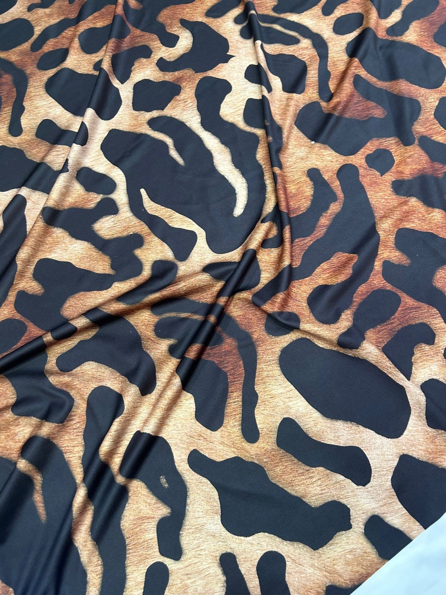 Big Leopard Print Fabric, Exotic Animal Pattern - Whotex Online Fabric Store