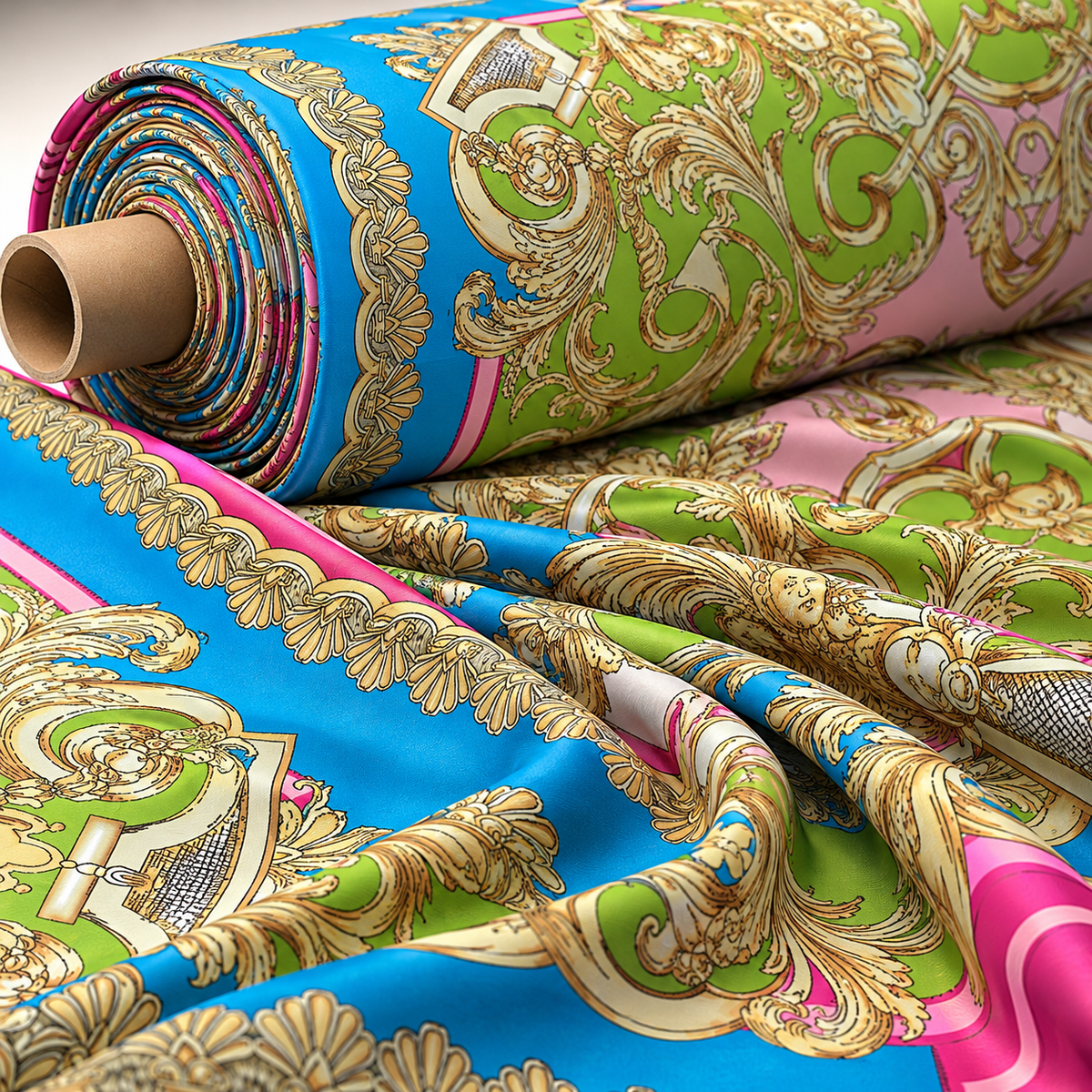 Baroque Pink Fabric by the Metre