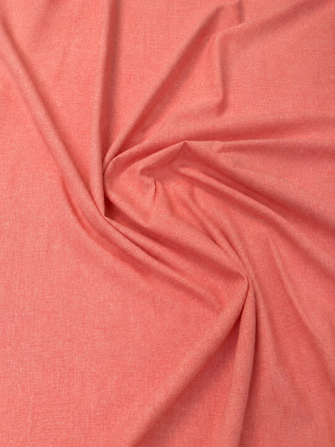 Coral Pink Cotton Linen Fabric by the Metre