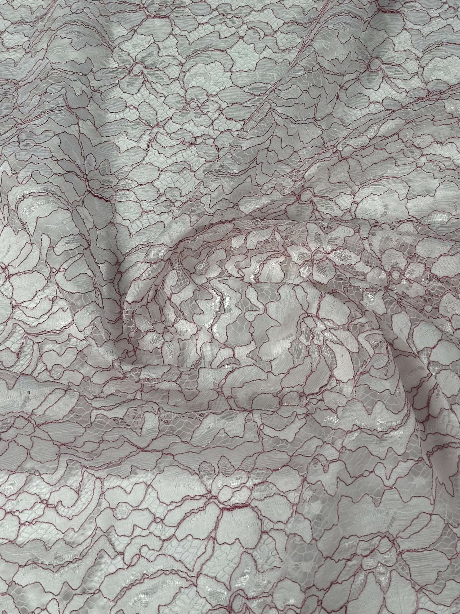 Floral Pattern Mesh Knit Fabric by the Metre