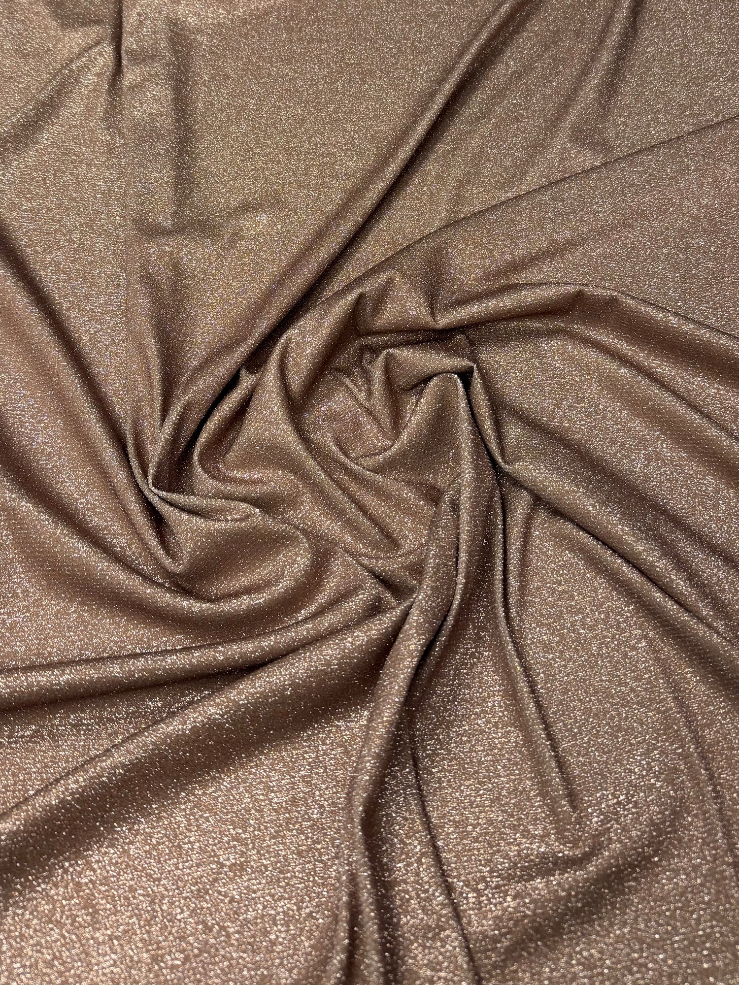 Metallic Copper Lurex Fabric with Elegant Shimmer