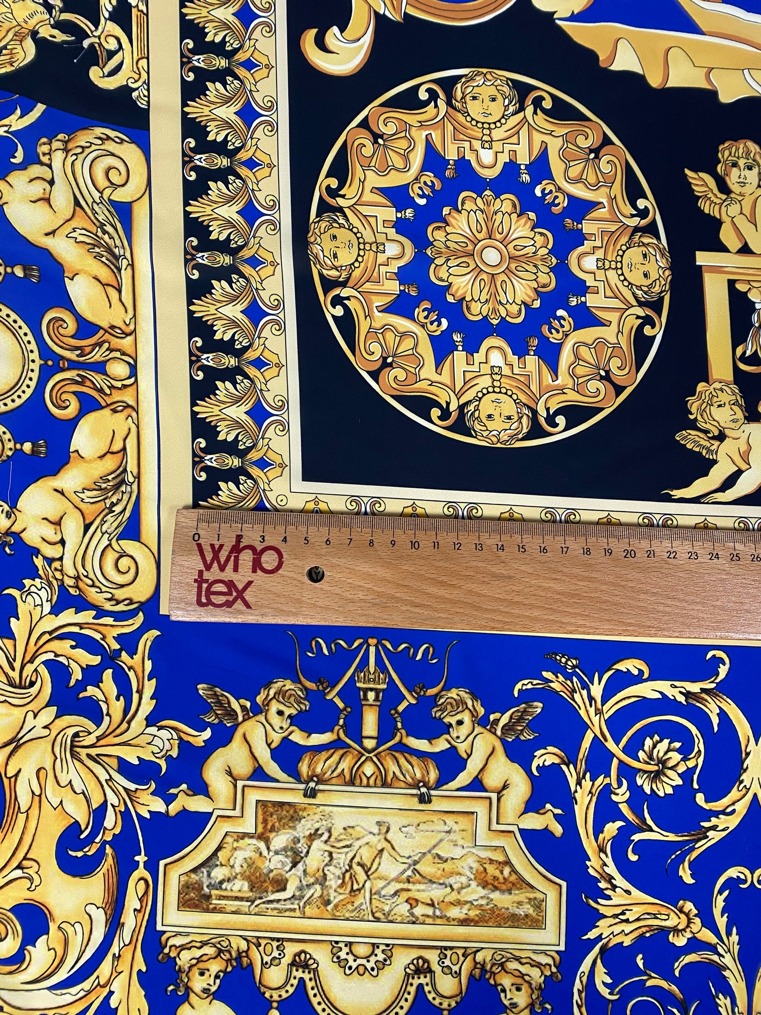Royal Blue Baroque Fabric