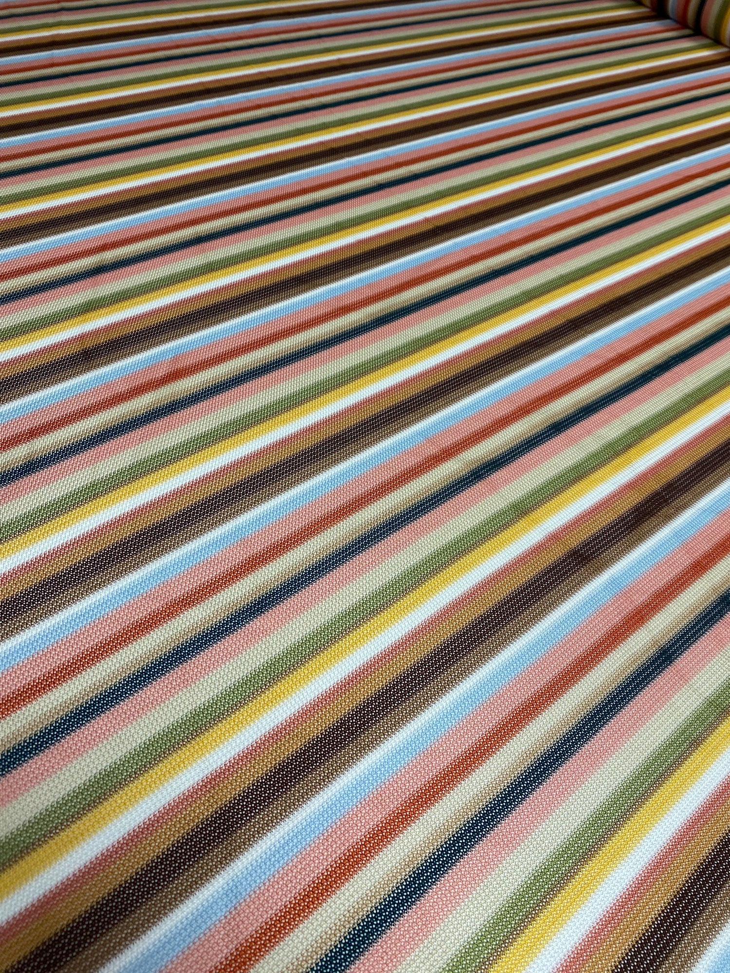 Multicolor Striped Woven Fabric
