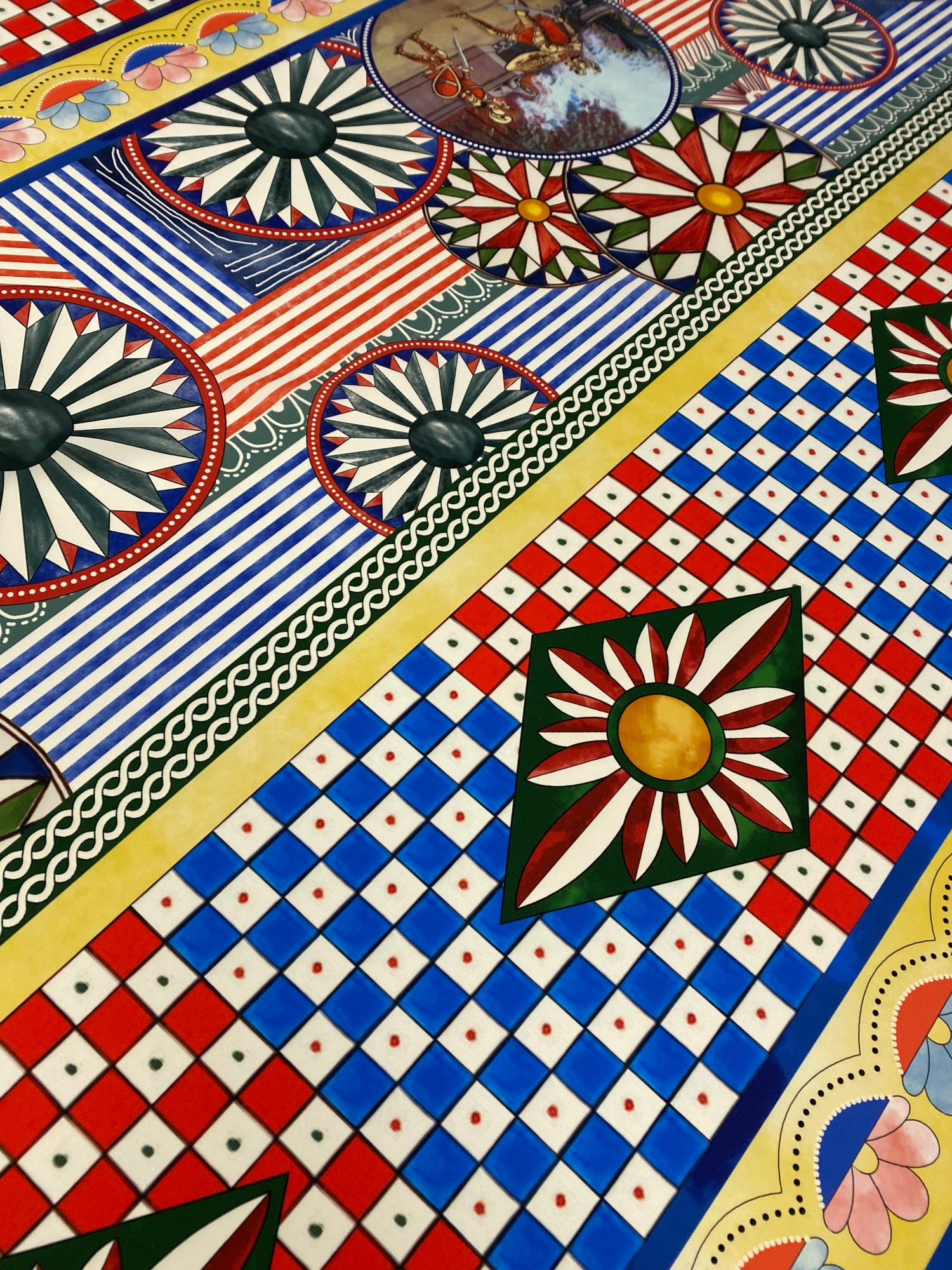 Sicilian Caretto Pattern Fabric