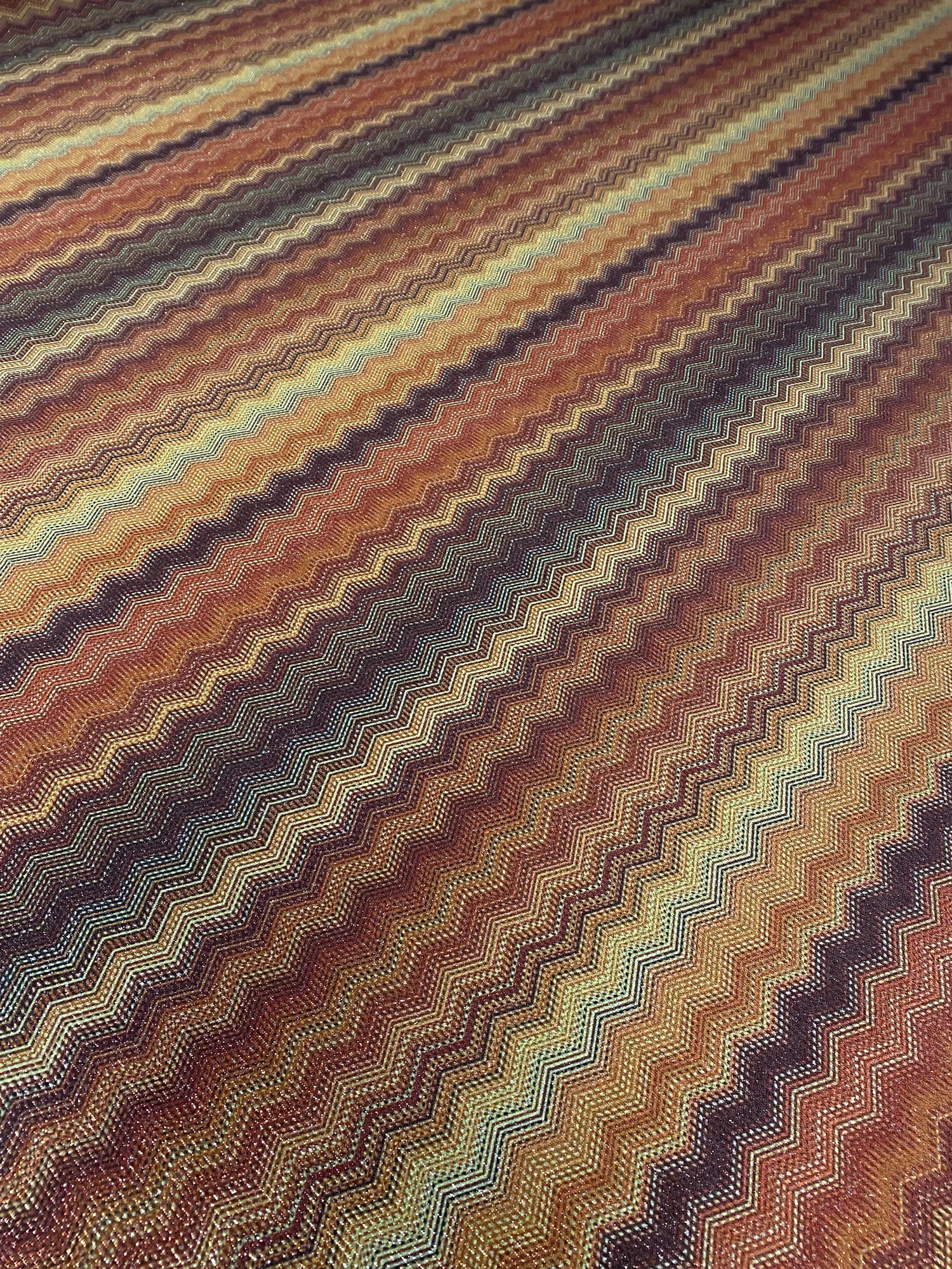 Zigzag Knit Fabric with Lurex