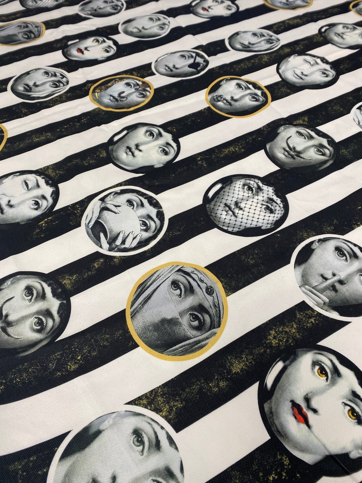 Artistic Portrait Upholstery Fabric for Unique Home Décor