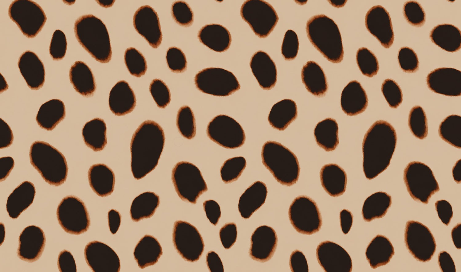 Beige Abstract Animal Spot Fabric by the Metre