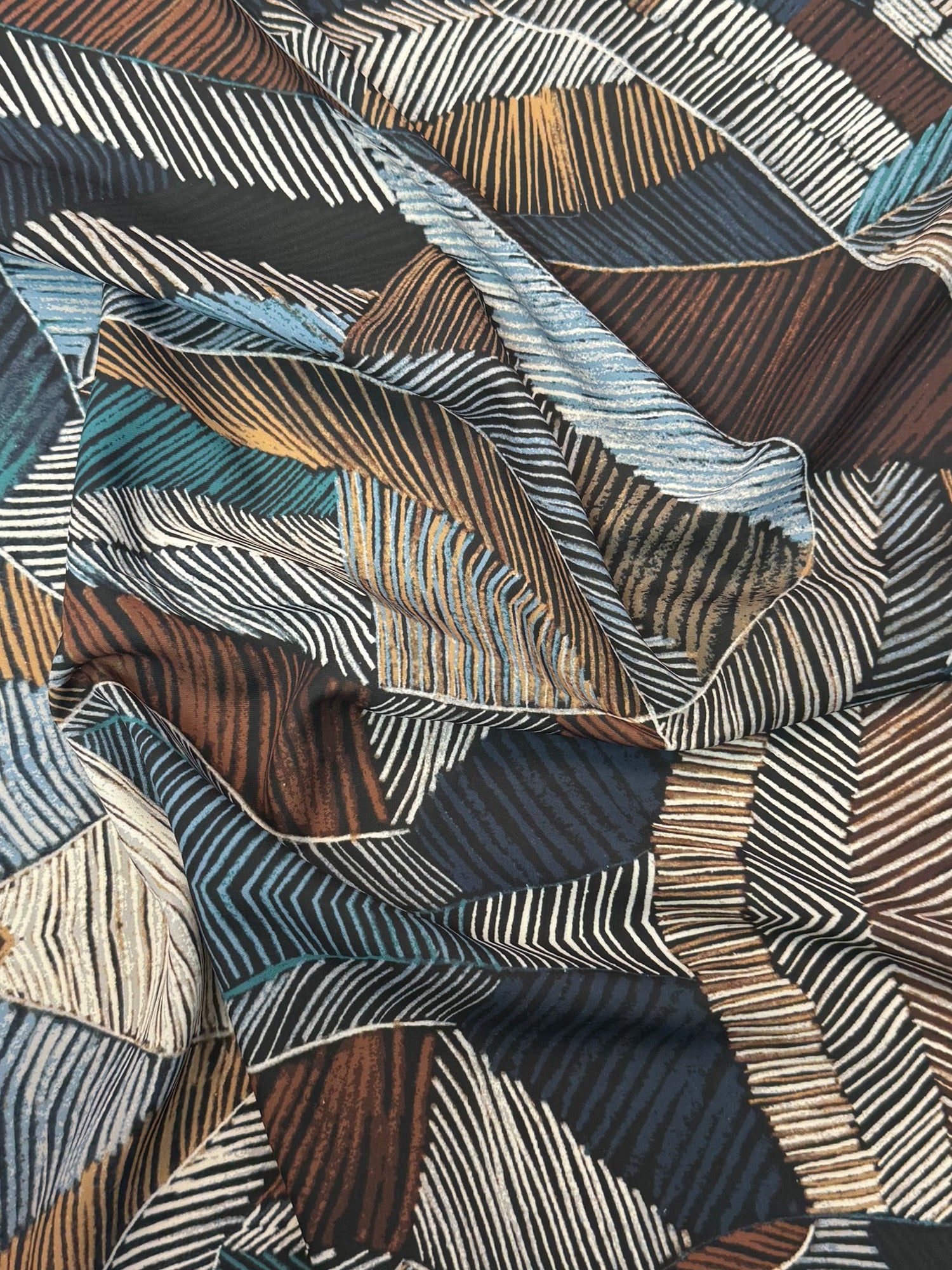 Abstract Patchwork Fabric by the Metre