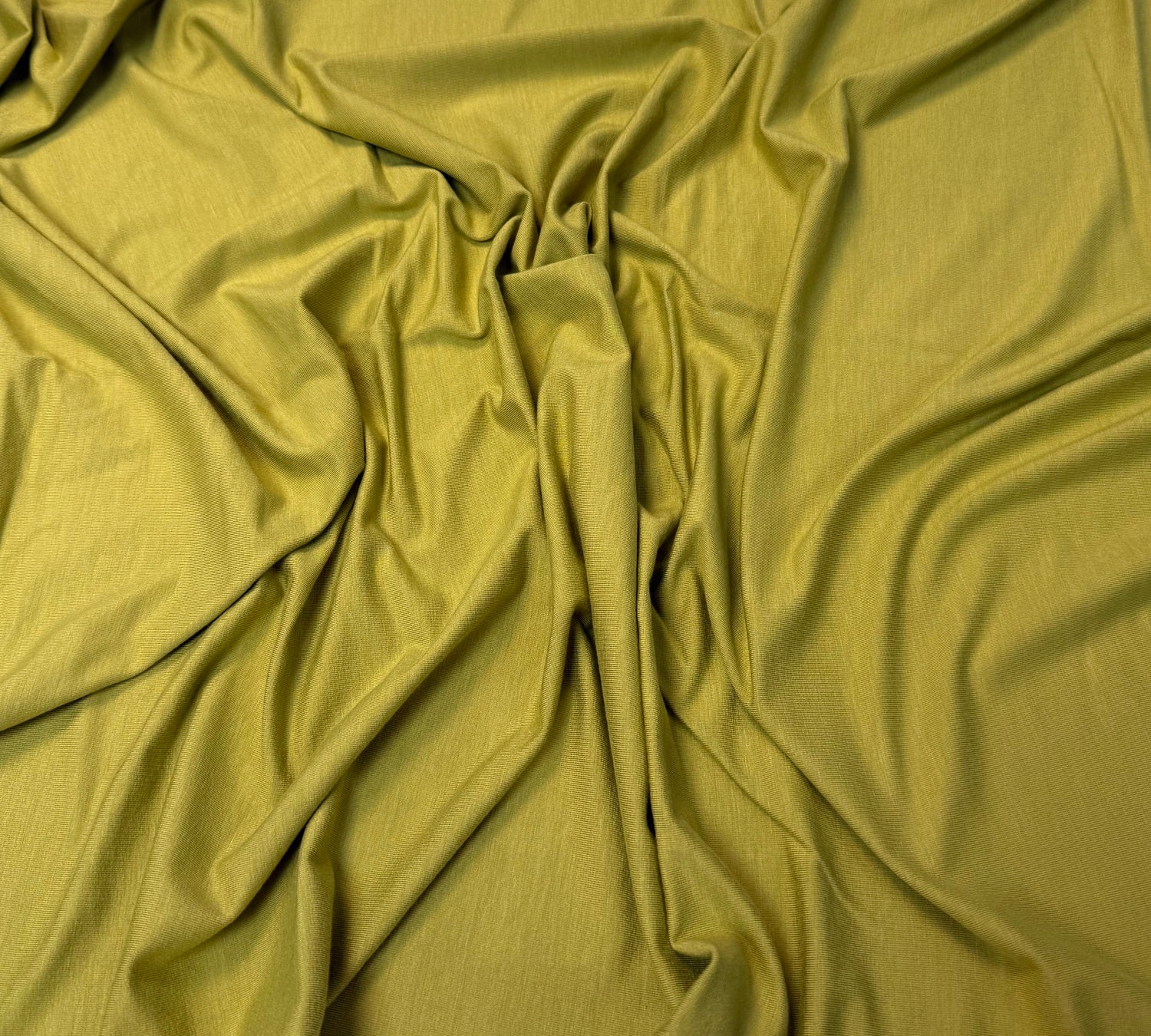 Olive Green Soft Stretch Viscose Jersey Fabric