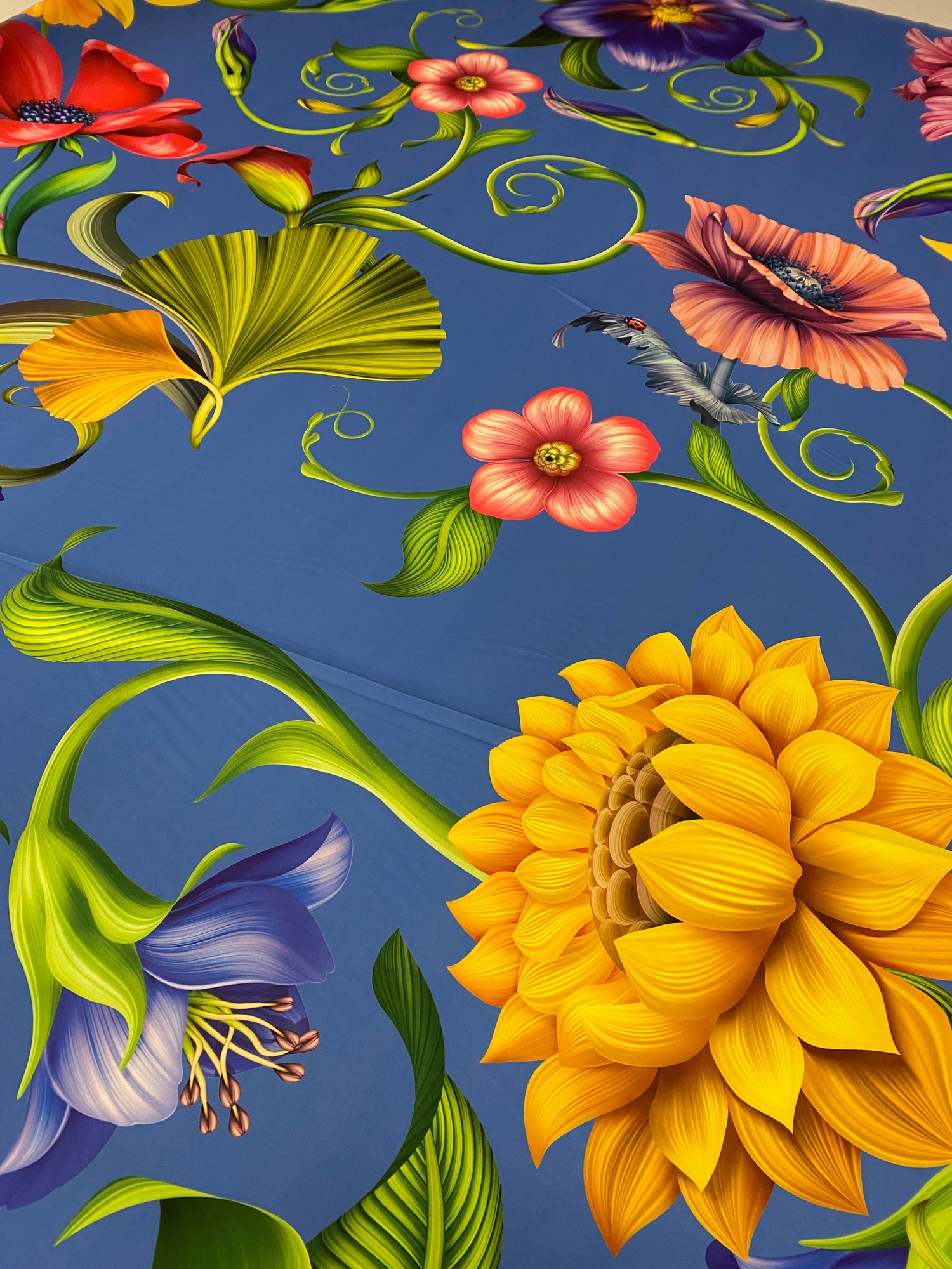 Big Floral Fabric  Persian Jewel Tropical Flower Pattern – Multiple Fabric Options, Sold by Metre