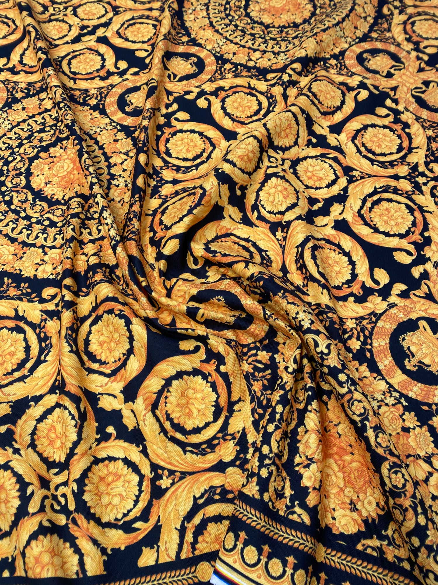 Gold Baroque Upholstery Fabric