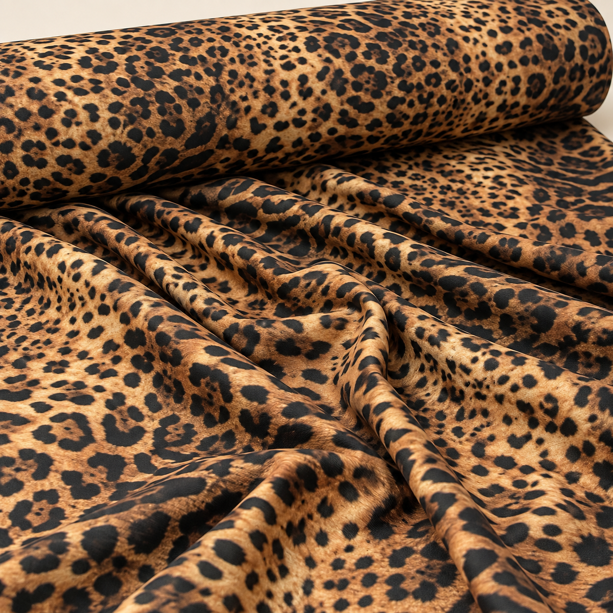 Classic Leopard Stretch Scuba Fabric by the Metre