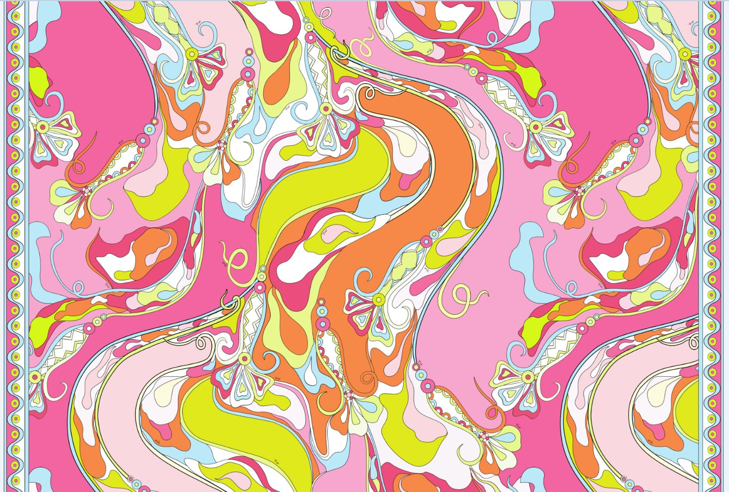 Vibrant Paisley Fabric by the Metre