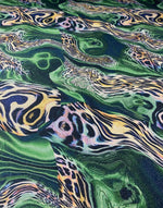 Abstract Animal Lurex Fabric by the Metre - Whotex Fabrics London