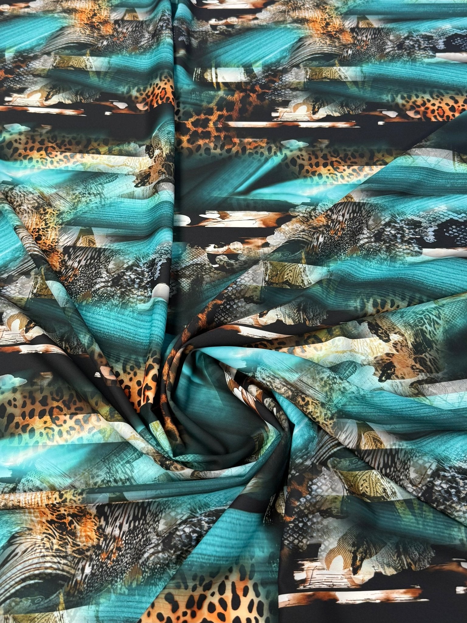 Abstract Animal Print Fabric by the Metre - Whotex Fabrics London