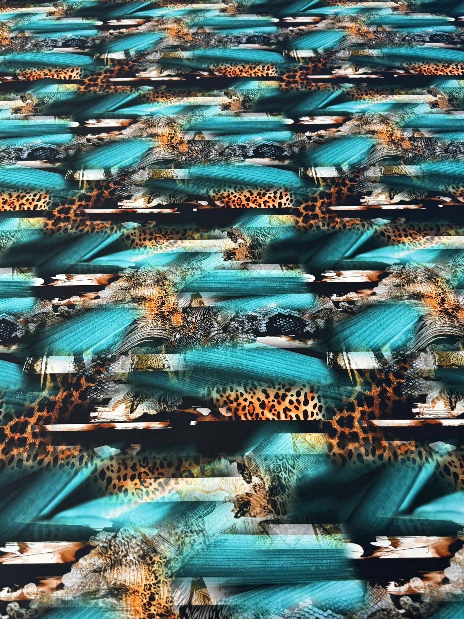 Abstract Animal Print Fabric by the Metre - Whotex Fabrics London