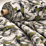 Abstract Artistic Brushstroke Fabric by Metre - Whotex Fabrics London