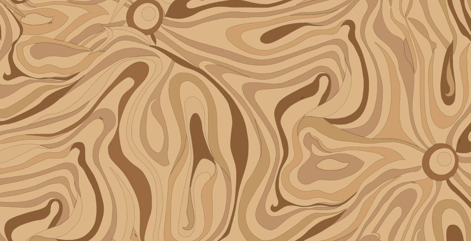 Abstract Beige Marble Swirl Fabric by the Metre - Whotex Fabrics London