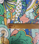 Abstract Floral Multicolour Sequin Fabric by the Metre - Whotex Fabrics London