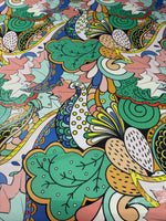 Abstract Floral Multicolour Sequin Fabric by the Metre - Whotex Fabrics London