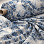 Abstract Marble Print Lycra Stretch Fabric by the Metre - Whotex Fabrics London