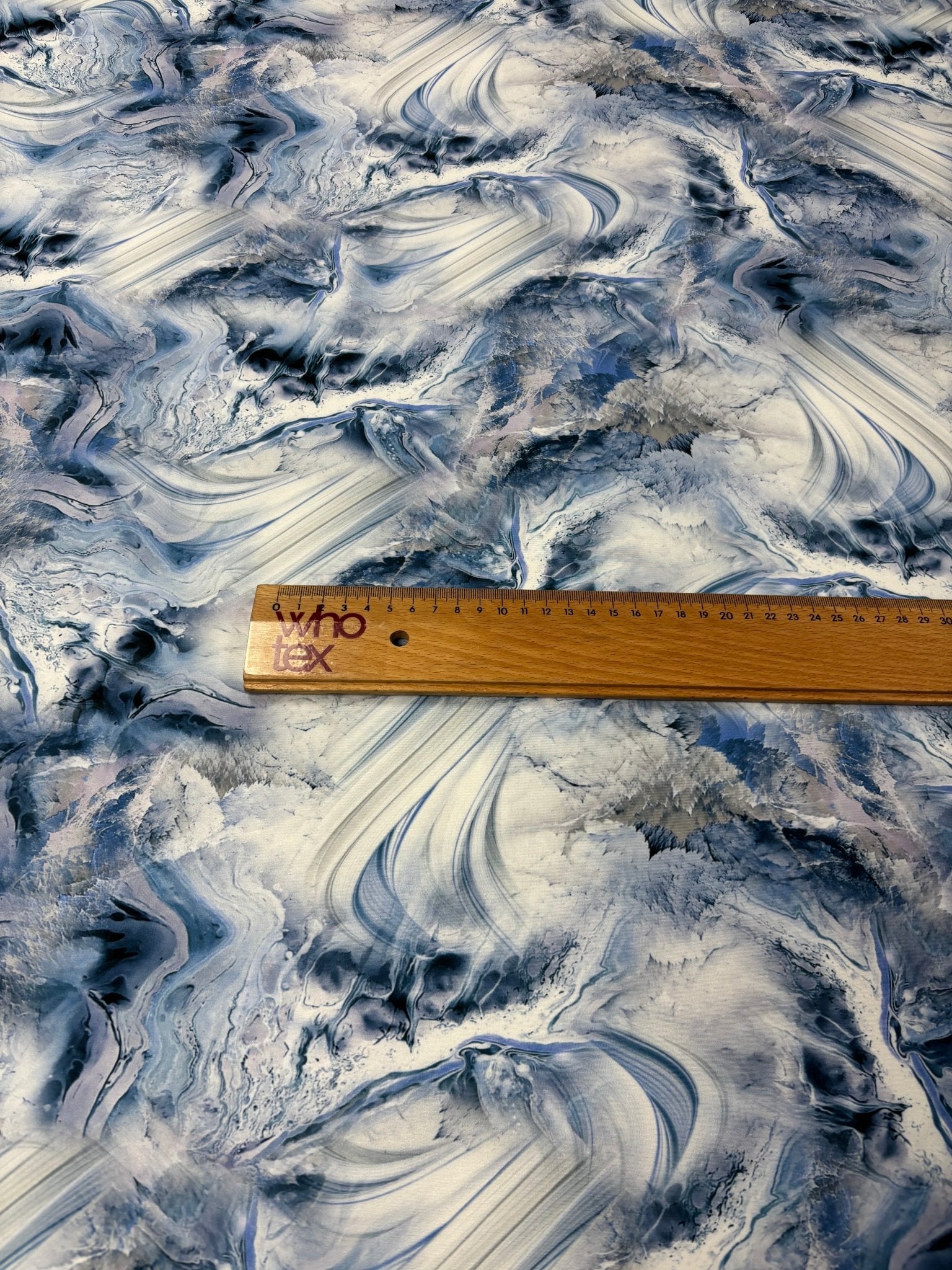 Abstract Marble Print Spandex Fabric by the Metre - Whotex Fabrics London