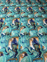 Abstract Marble Print Stretch Spandex Fabric by the Metre - Whotex Fabrics London