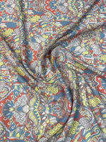 Abstract Paisley Crepe Fabric by the Metre - Whotex Fabrics London