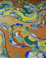 Abstract Paisley Lurex Fabric by the Metre - Whotex Fabrics London