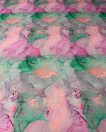 Abstract Print Linen Fabric by the Metre - Whotex Fabrics London