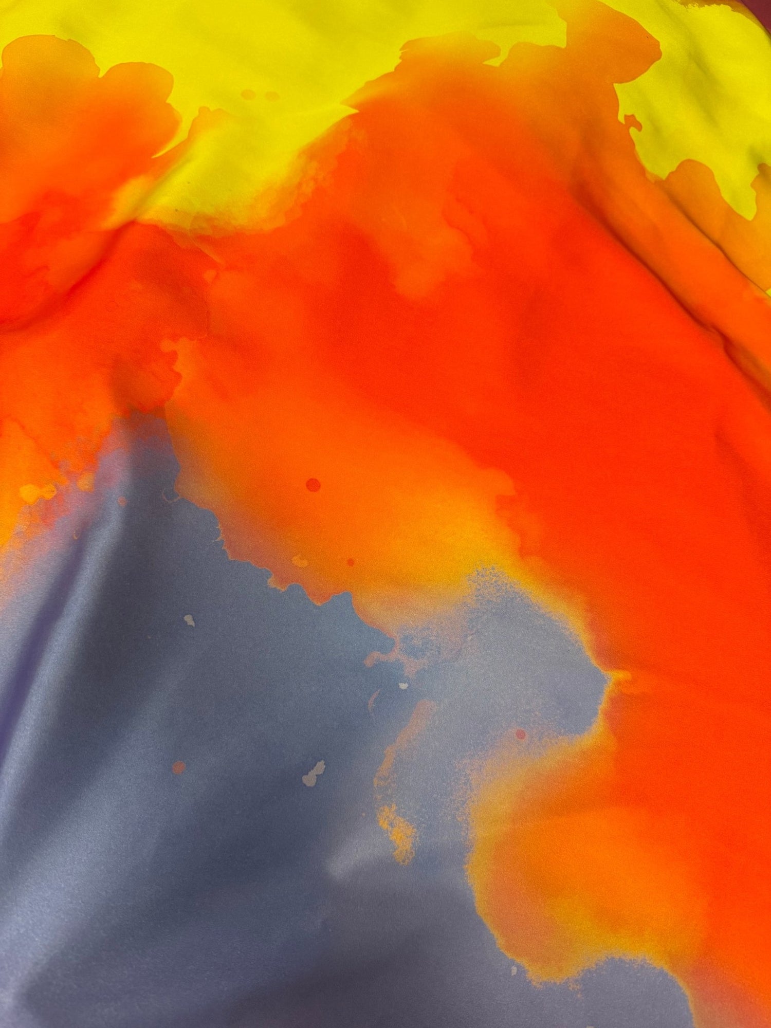 Abstract Watercolor Fabric, Vibrant and Artistic Design Fabric - Whotex Online Fabric Store