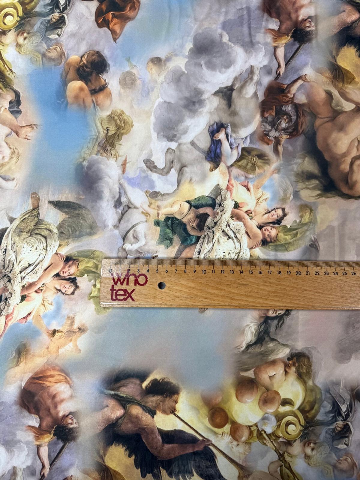 Angel Print Fabric by Metre - Whotex Fabrics London