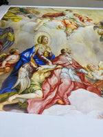 Angel Print Fabric, Charles's Church vaulted interior dome Pattern Fabric , - Whotex Online Fabric Store