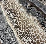Animal Print Satin Fabric by the Metre - Whotex Fabrics London