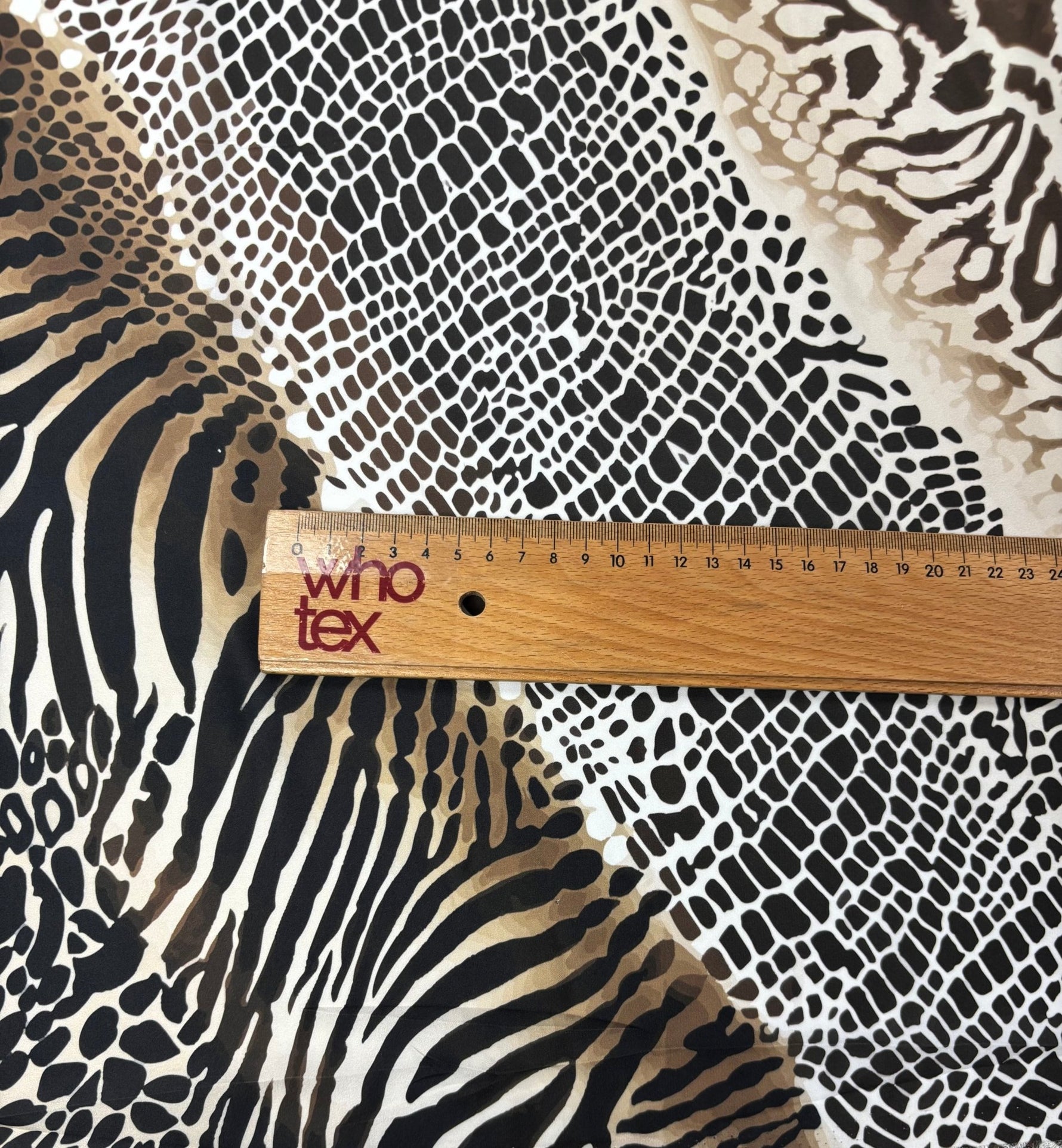 Animal Print Satin Fabric by the Metre - Whotex Fabrics London