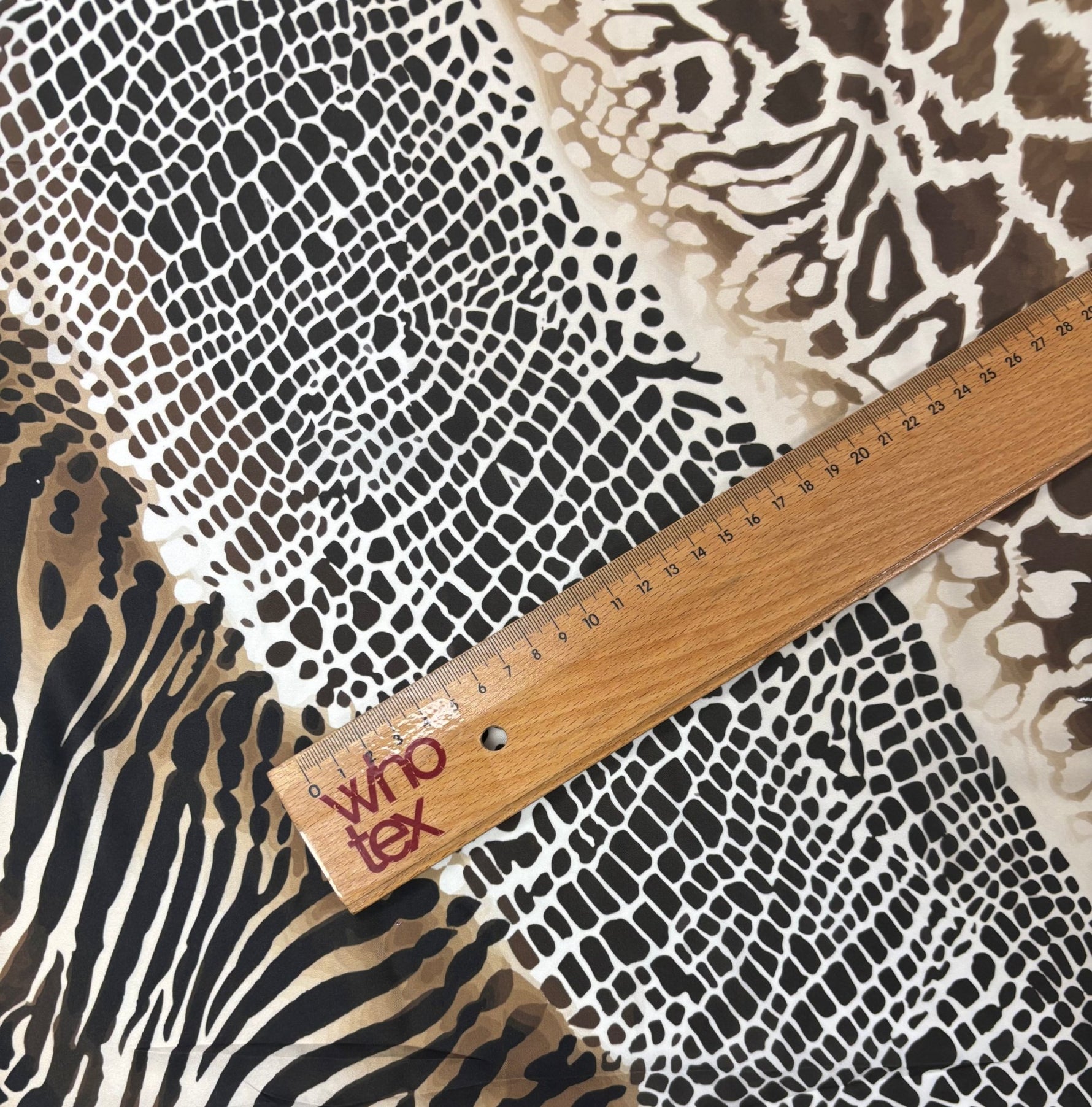 Animal Print Satin Fabric by the Metre - Whotex Fabrics London