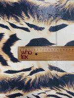 Animal Print Sequin Fabric by the Metre - Whotex Fabrics London