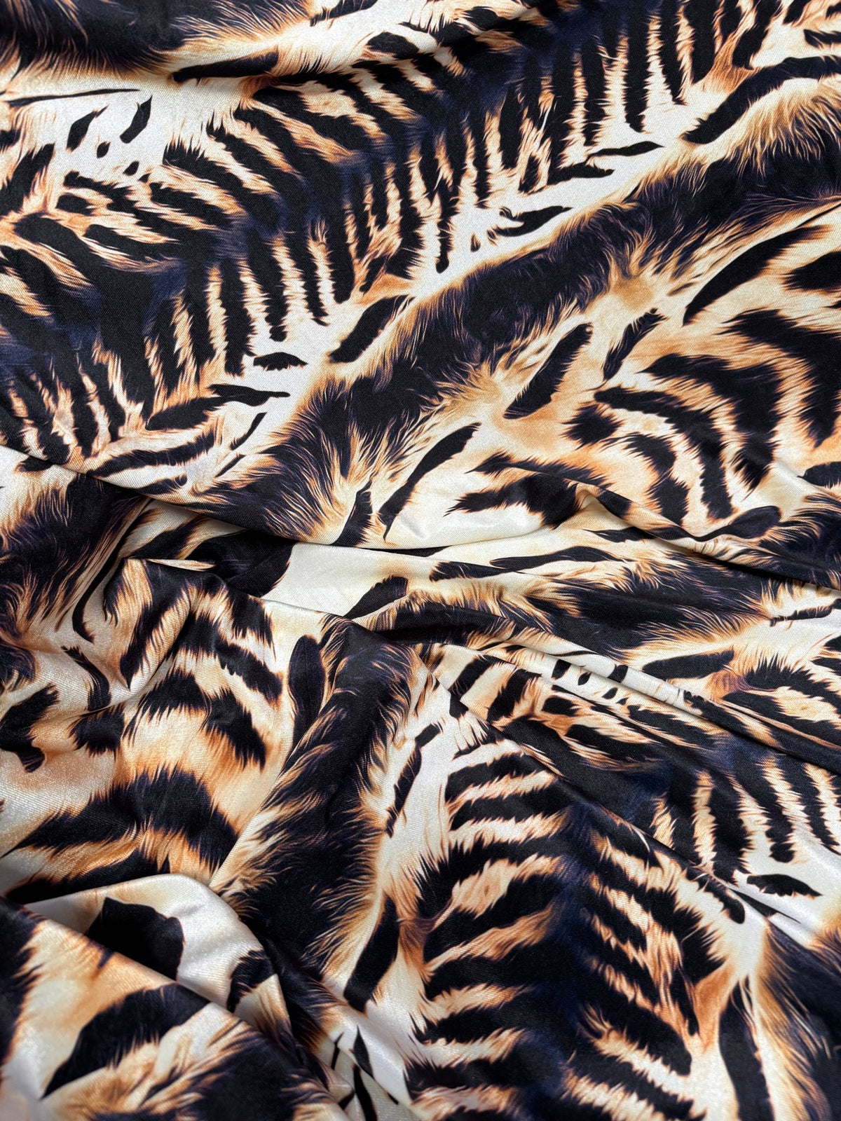 Animal Print Stretch Velvet Fabric by the Metre - Whotex Fabrics London