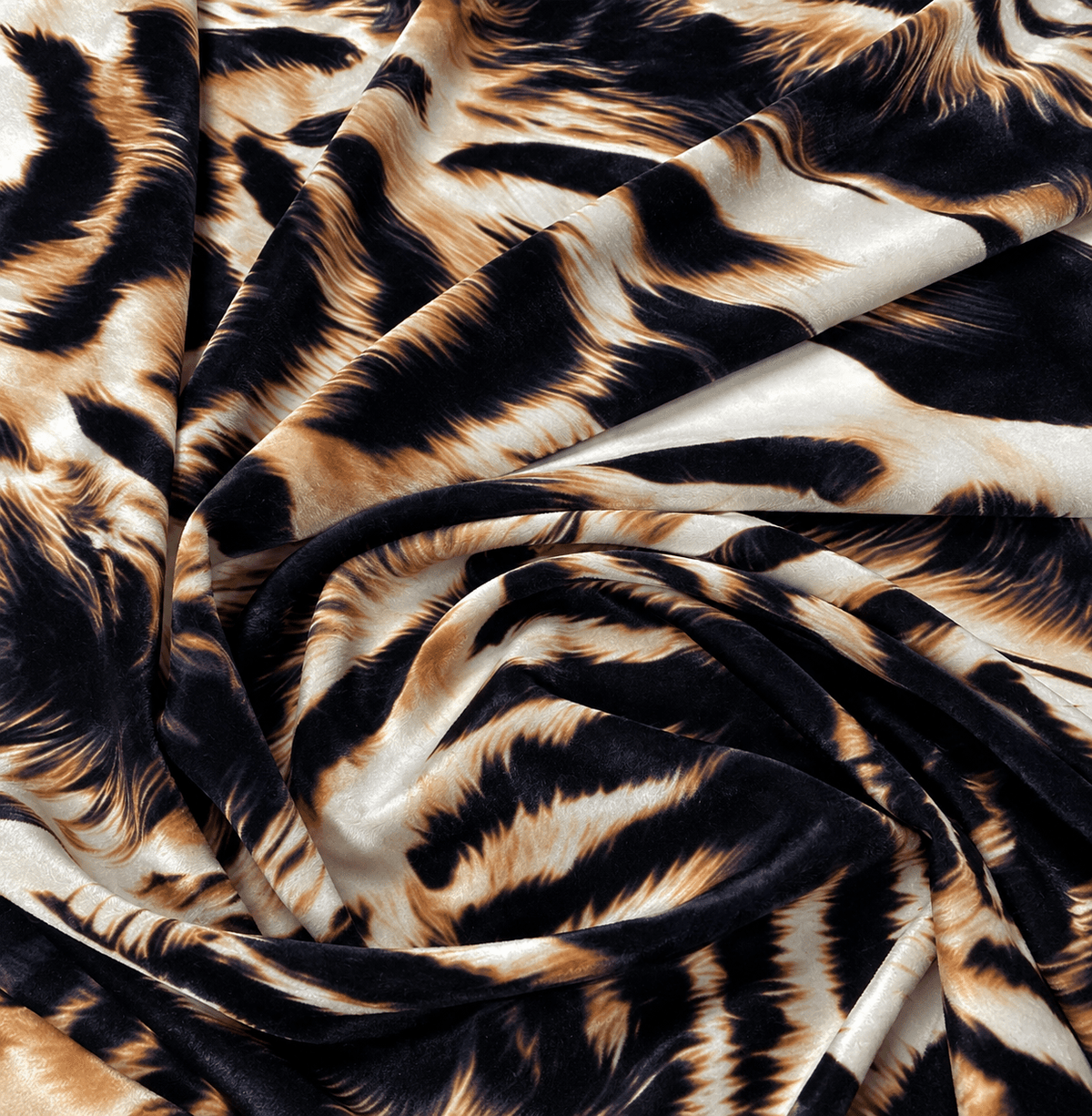 Animal Print Velvet Fabric by the Metre - Whotex Fabrics London