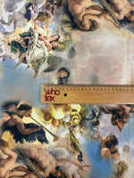 Artistic Printed Linen Fabric by the Metre - Whotex Fabrics London