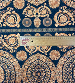 Baroque Black Gold Fabric by Metre - Whotex Fabrics London