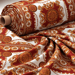 Baroque Chain Print Crepe Fabric by the Metre - Whotex Fabrics London