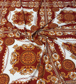 Baroque Chain Print Crepe Fabric by the Metre - Whotex Fabrics London