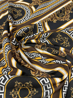 Baroque Gold & Black Crepe Fabric by the Metre – Luxury Dressmaking - Whotex Online Fabric Store