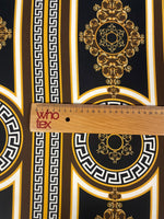 Baroque Gold & Black Crepe Fabric by the Metre – Luxury Dressmaking - Whotex Online Fabric Store