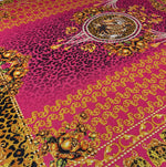 Baroque Leopard Lurex Fabric by the Metre - Whotex Fabrics London