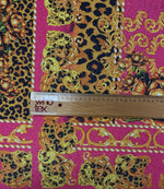 Baroque Leopard Lurex Fabric by the Metre - Whotex Fabrics London