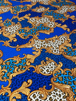 Baroque Leopard Print Fabric by Metre - Whotex Fabrics London