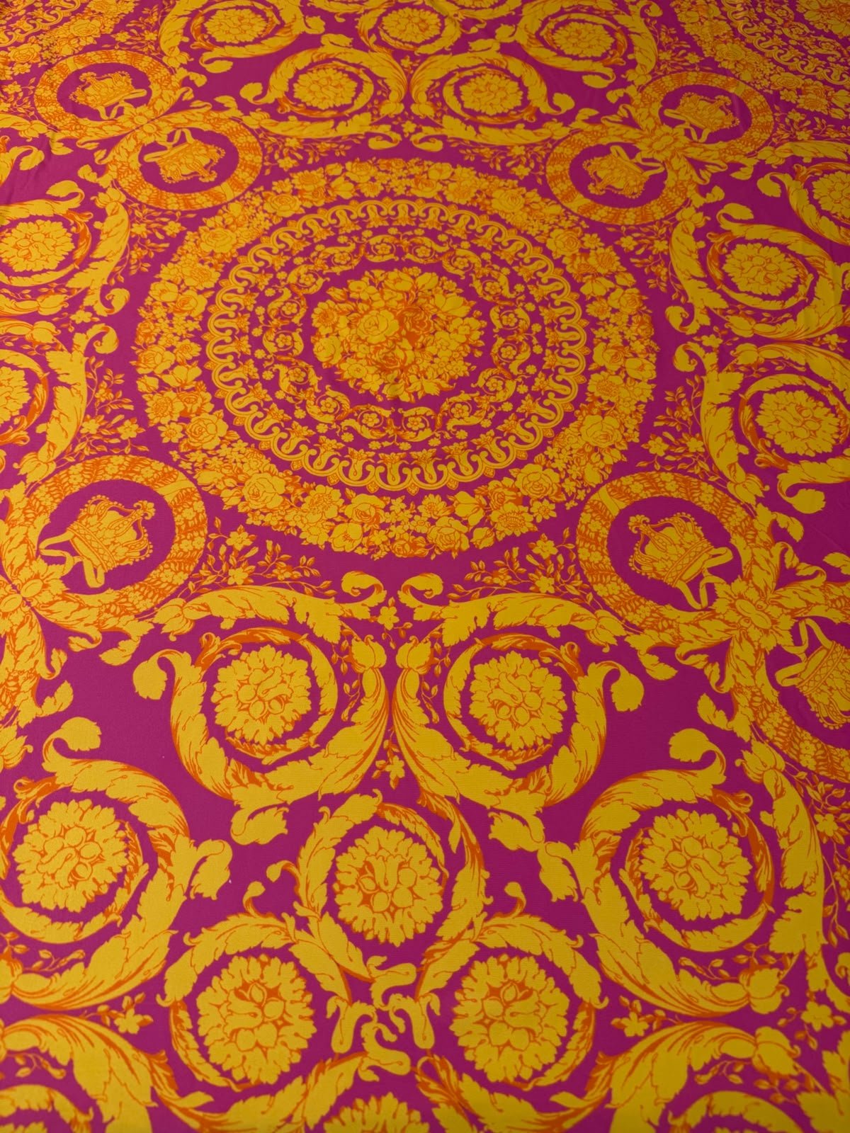 Baroque Medallion Spandex Fabric by the Metre - Whotex Fabrics London