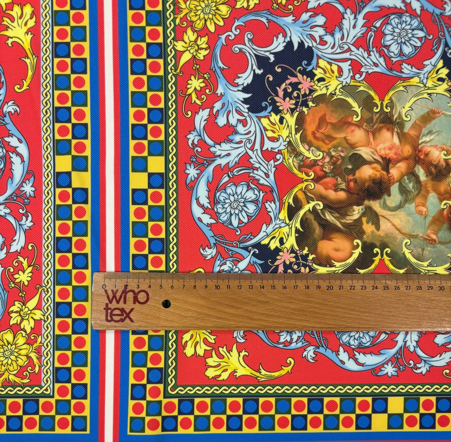 Baroque Medallion Upholstery Fabric by the Metre - Whotex Fabrics London